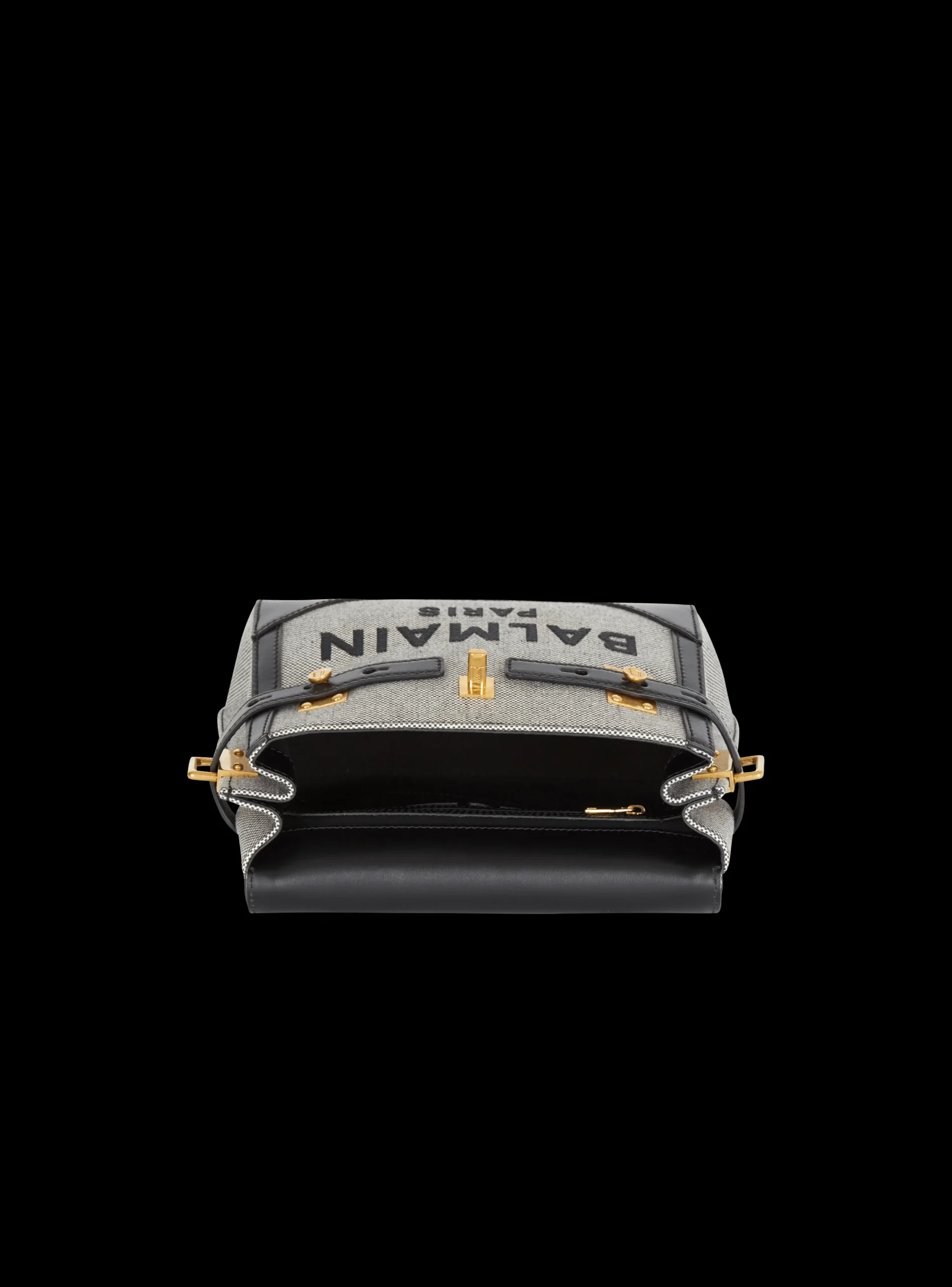 Women Balmain B-Buzz 23 Canvas And Leather Bag