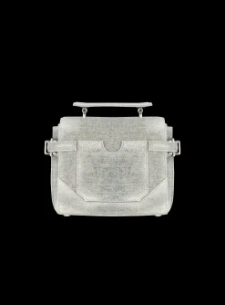 Women Balmain B-Buzz 23 Faded  denim Bag
