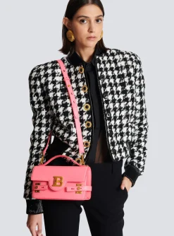 Women Balmain B-Buzz 24 Grained Leather Bag