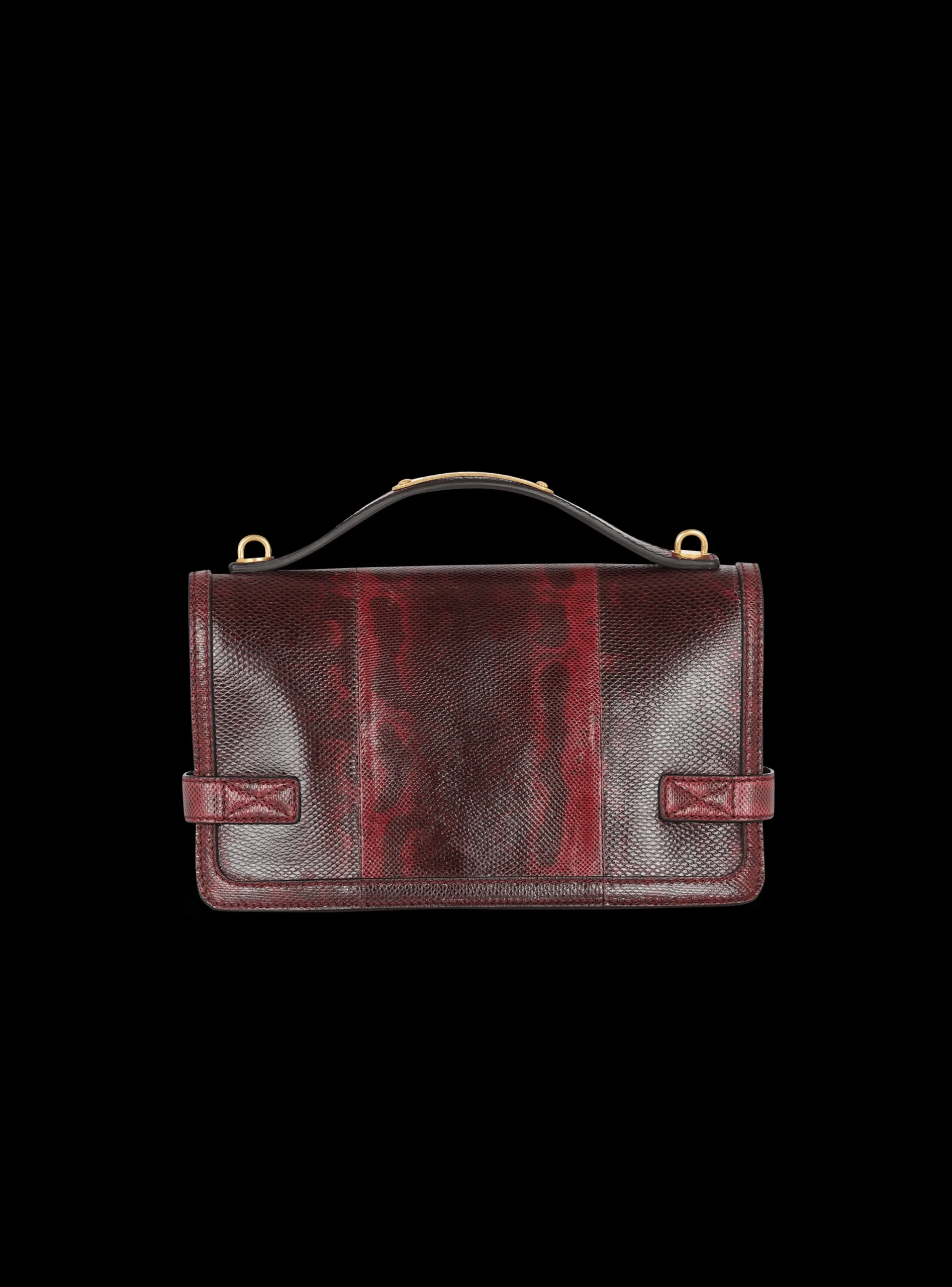 Women Balmain B-Buzz 24 Karung Leather Bag