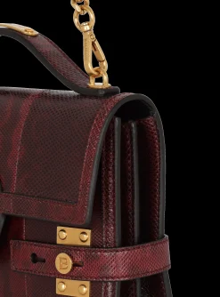 Women Balmain B-Buzz 24 Karung Leather Bag