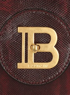 Women Balmain B-Buzz 24 Karung Leather Bag