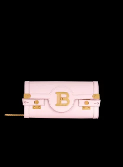 Women Balmain B-Buzz 23 Leather Clutch