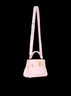 Women Balmain B-Buzz 22 Leather Top-handle Bag