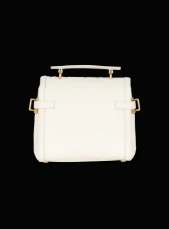 Women Balmain B-Buzz 23 Monogram Grained Leather Bag