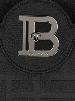 Balmain B-Buzz 36 Monogrammed Canvas And Leather Tote Bag&nbsp;