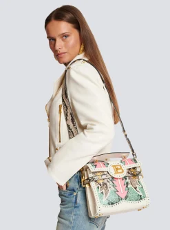 Women Balmain B-Buzz 23 Patchwork Leather Bag