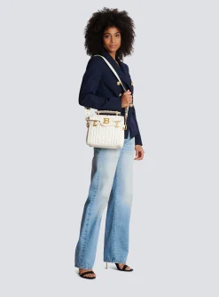 Women Balmain B-Buzz 23 Quilted Leather Bag