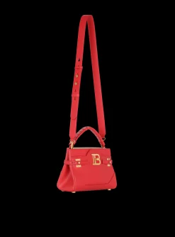 Women Balmain B-Buzz 22 Top Handle Leather Bag