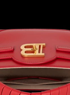 Women Balmain B-Buzz 22 Top Handle Leather Bag