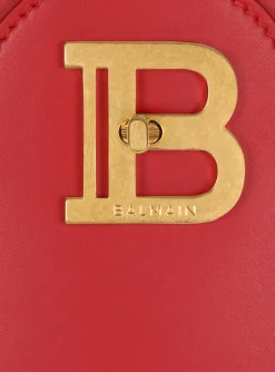 Women Balmain B-Buzz 22 Top Handle Leather Bag