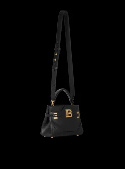 Women Balmain B-Buzz 22 Top Handle Leather Bag