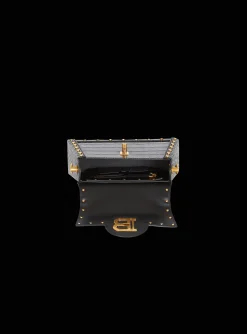 Women Balmain B-Buzz Dynasty Bag In Crocodile-print Leather