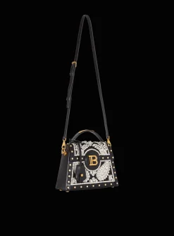 Women Balmain B-Buzz Dynasty Bag In Embroidered Satin