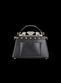 Women Balmain B-Buzz Dynasty Bag In Embroidered Satin