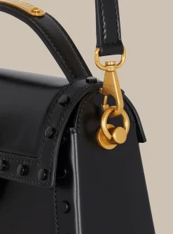 Women Balmain B-Buzz Dynasty Bag In Glazed Leather