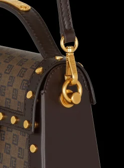 Women Balmain B-Buzz Dynasty Bag In Mini Monogram Canvas