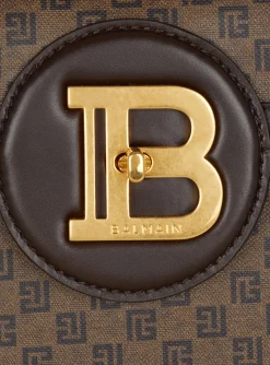 Women Balmain B-Buzz Dynasty Bag In Mini Monogram Canvas