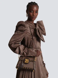 Women Balmain B-Buzz Dynasty Bag In Mini Monogram Canvas