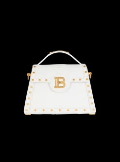 Women Balmain B-Buzz Dynasty Bag In Snakeskin Leather