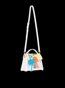 Women Balmain B-Buzz Dynasty Calfskin And Postcard Patchwork Bag