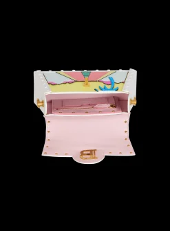 Women Balmain B-Buzz Dynasty Calfskin And Postcard Patchwork Bag