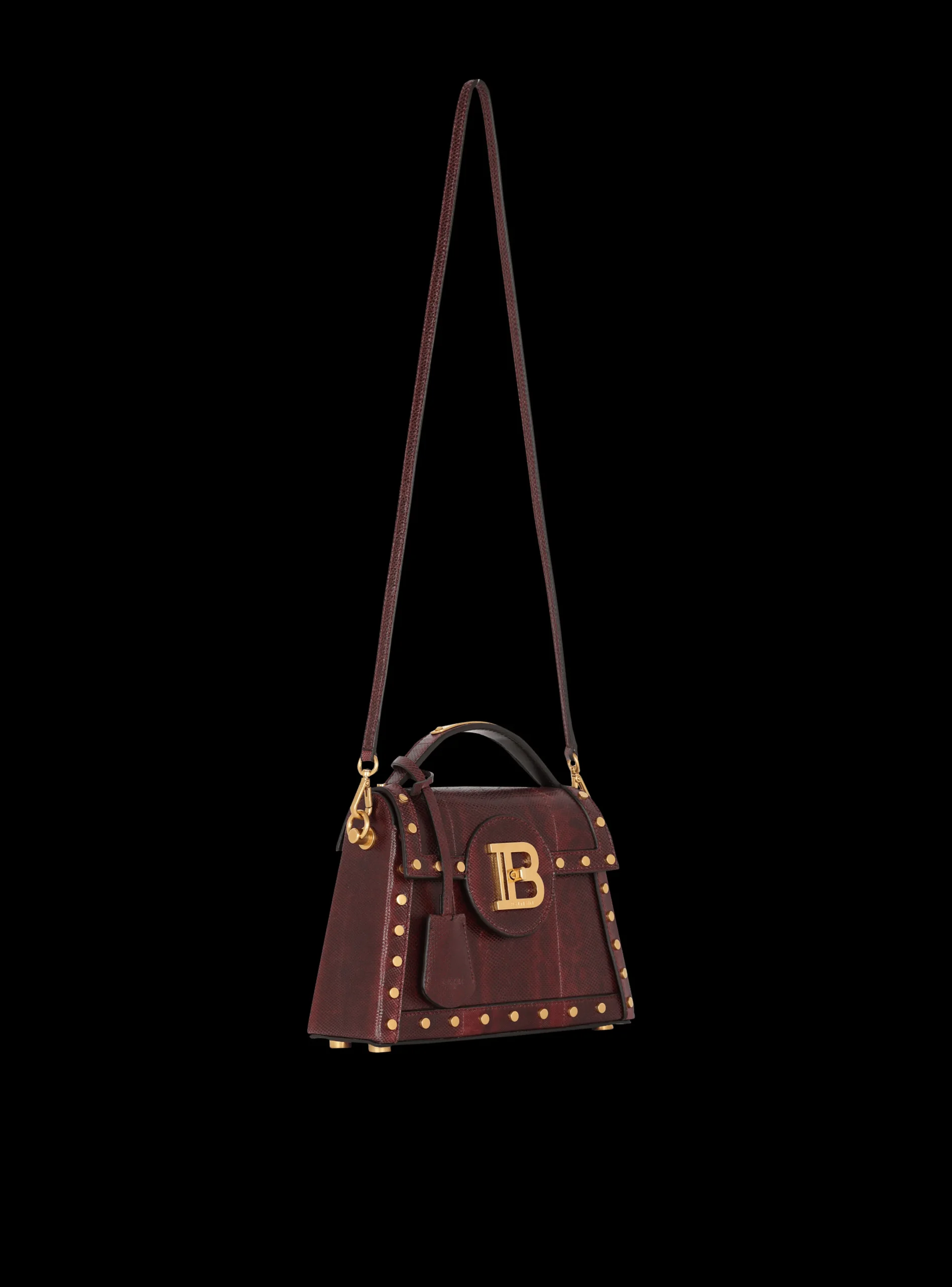 Women Balmain B-Buzz Dynasty Karung Leather Bag