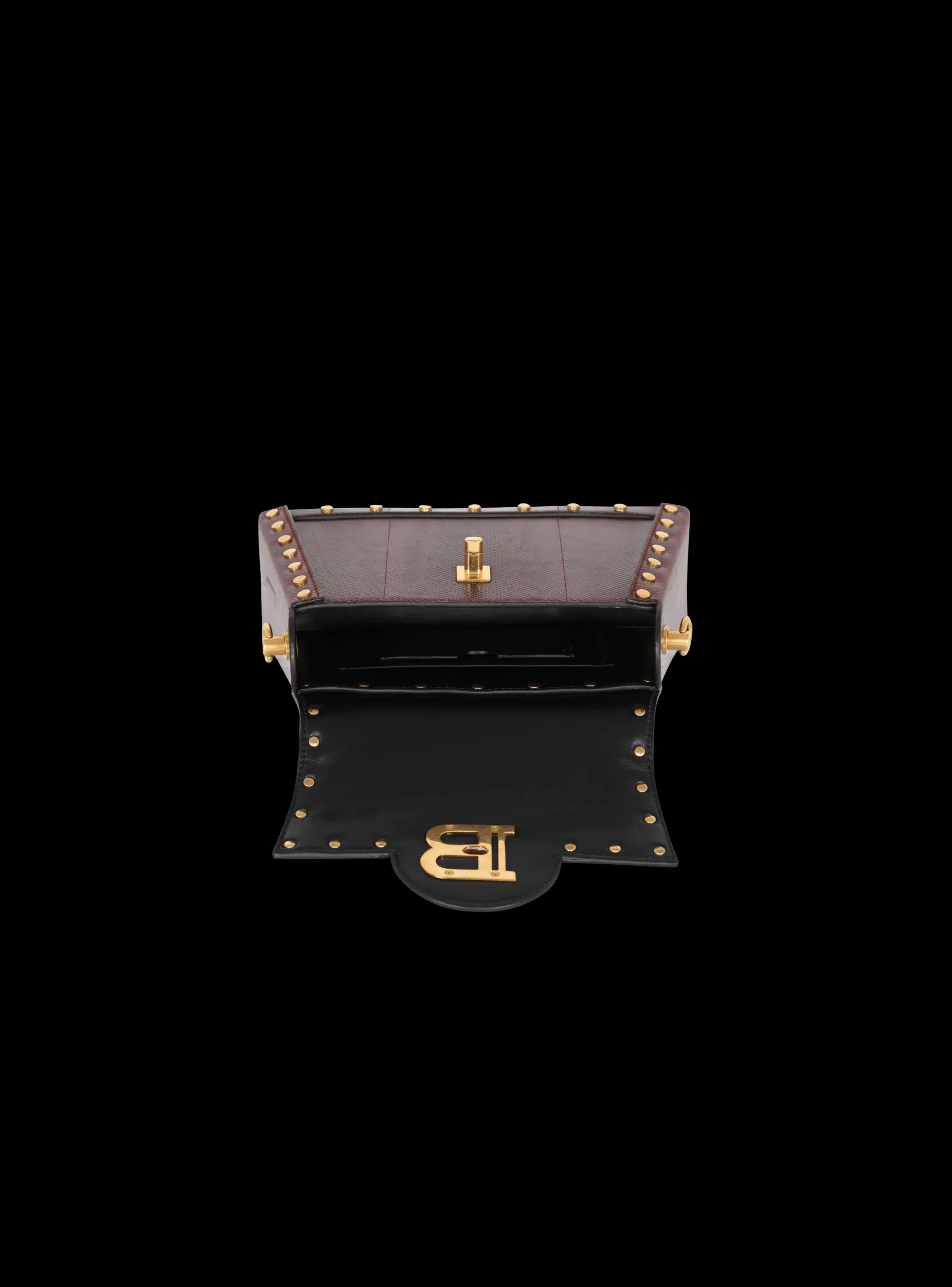 Women Balmain B-Buzz Dynasty Karung Leather Bag