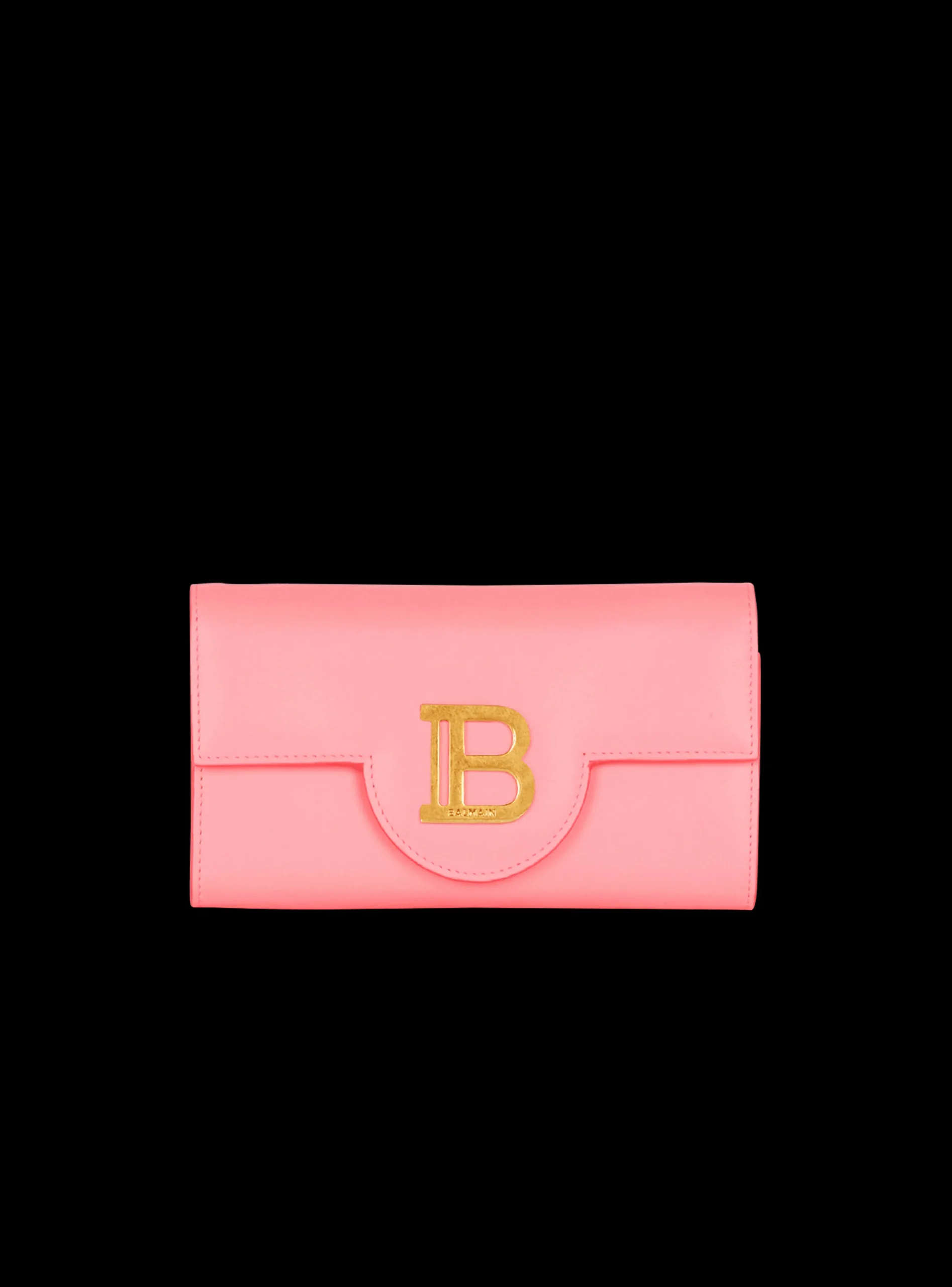 Women Balmain B-Buzz Grained Leather Wallet
