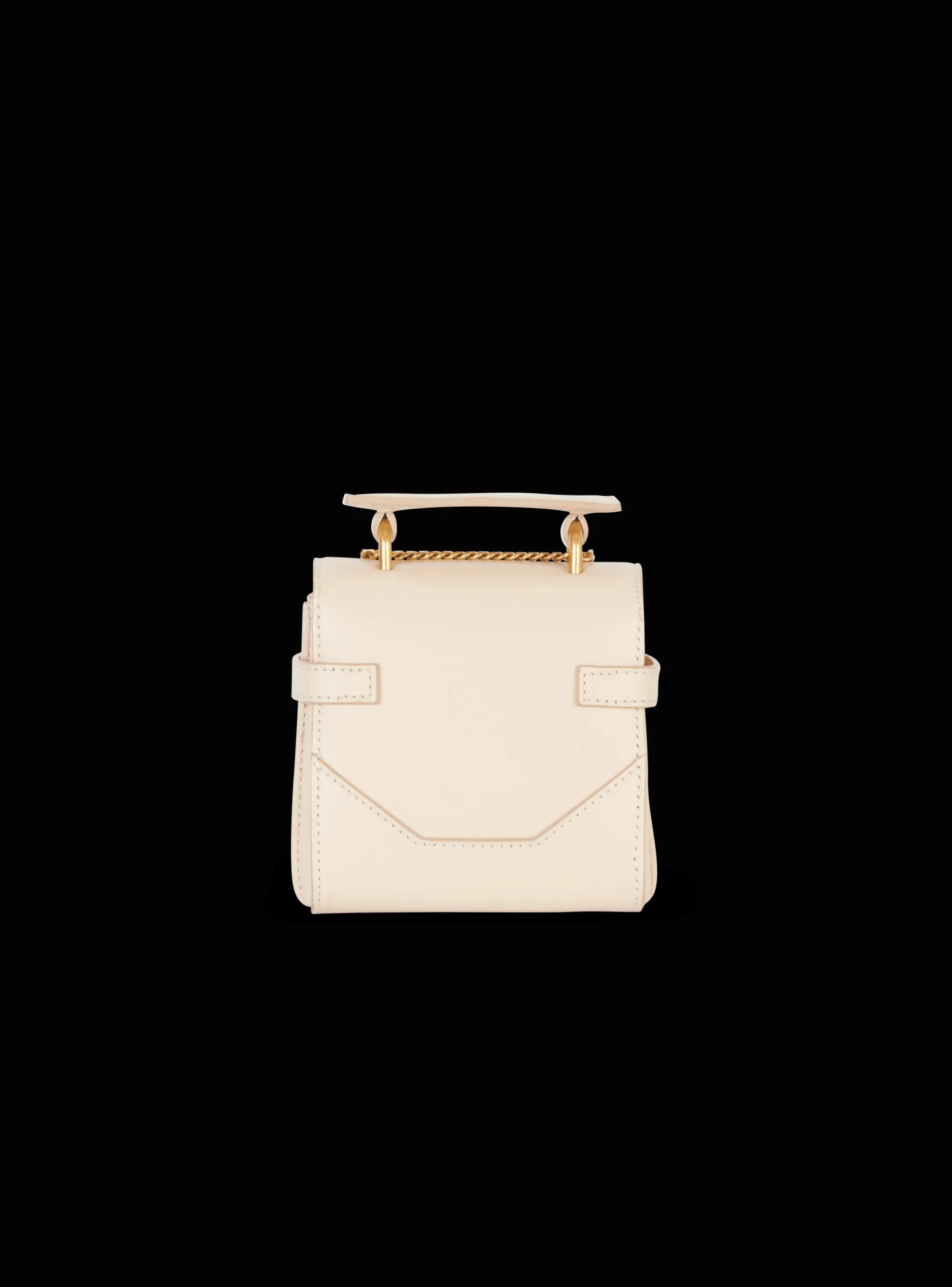 Women Balmain B-Buzz Mini 12 Leather Bag