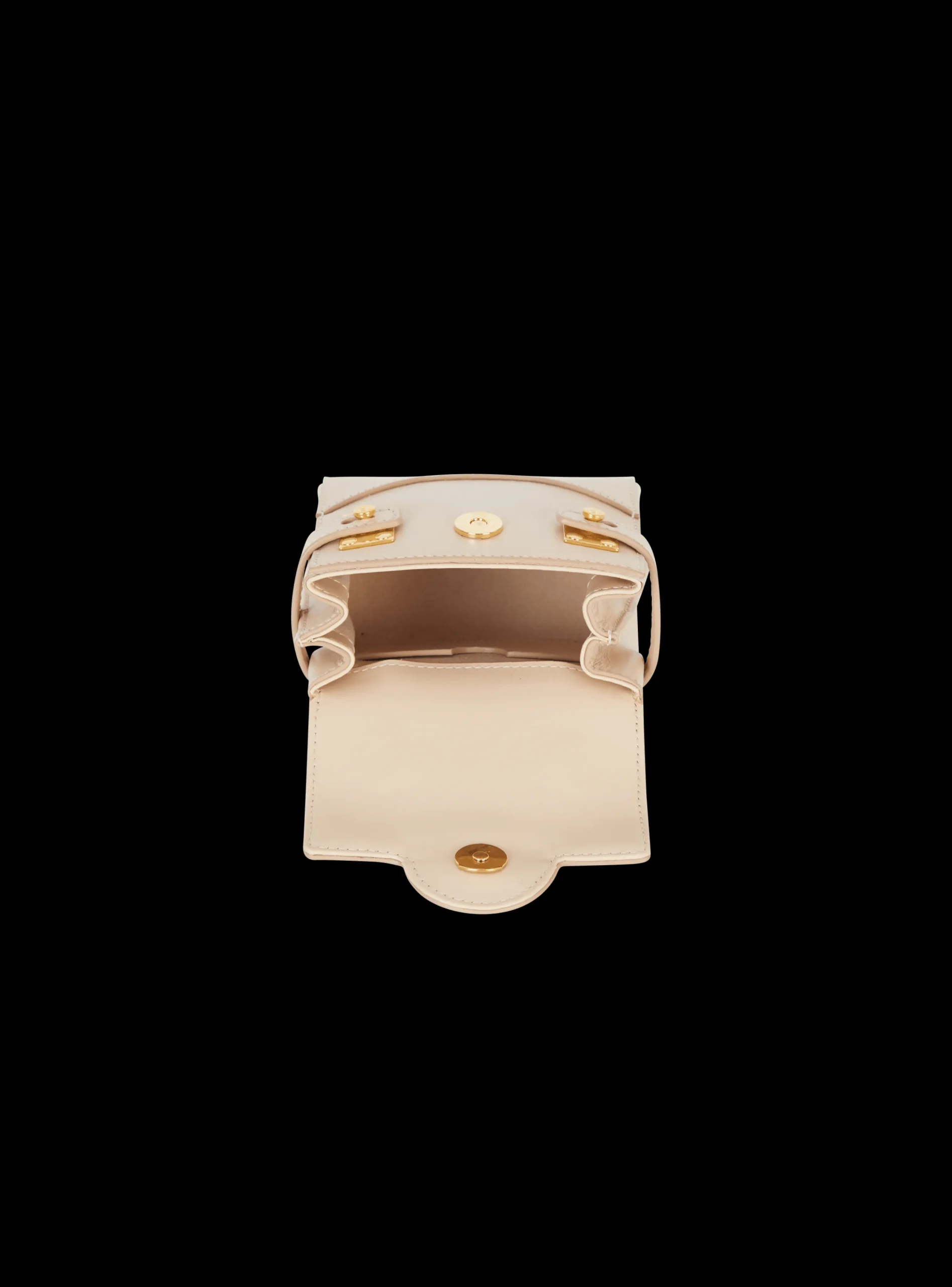 Women Balmain B-Buzz Mini 12 Leather Bag