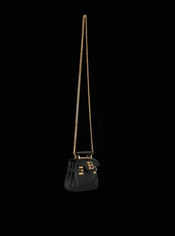 Women Balmain B-Buzz Mini 12 Leather Bag