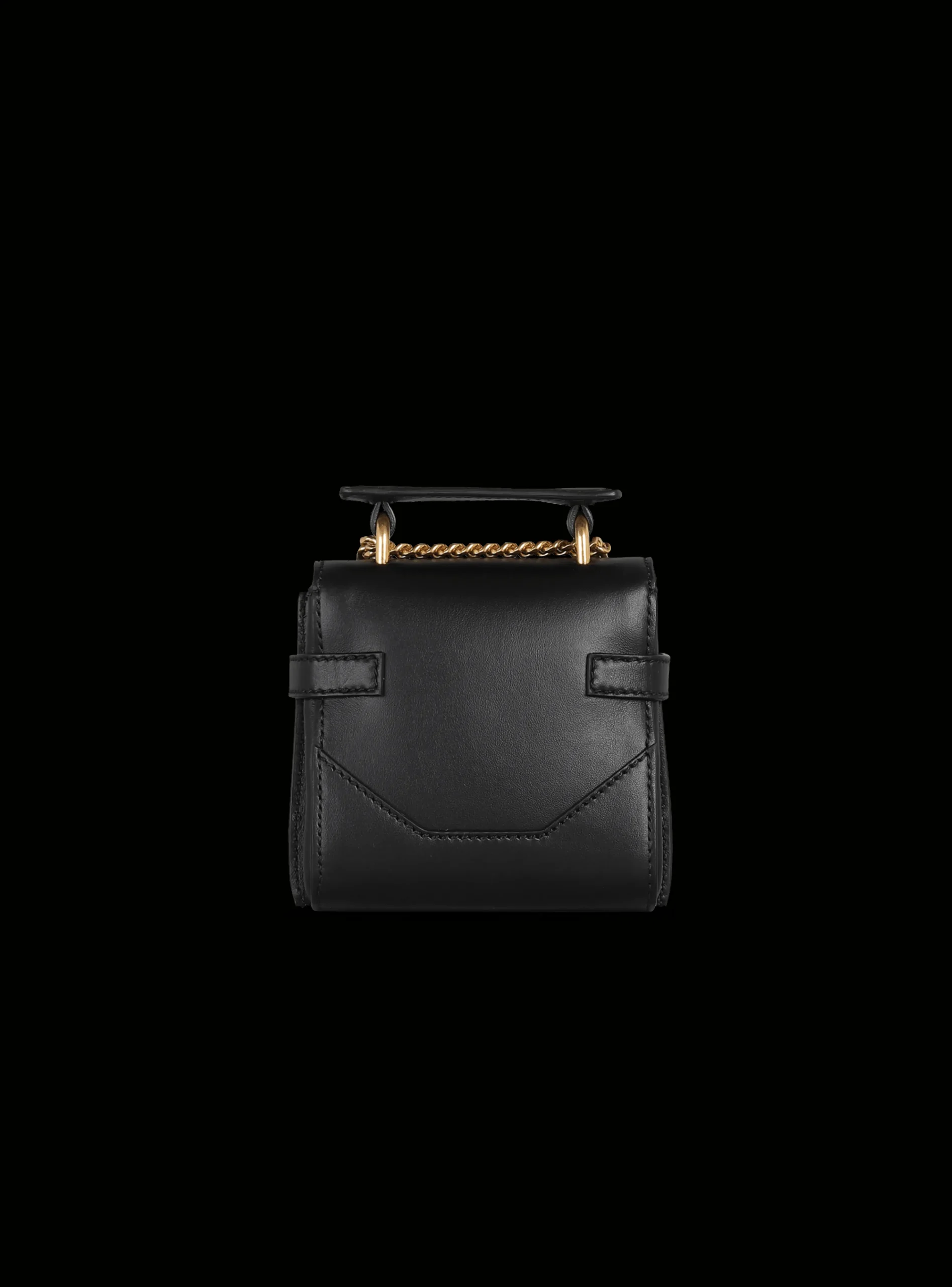 Women Balmain B-Buzz Mini 12 Leather Bag