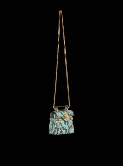 Women Balmain B-Buzz Mini 12 Snakeskin-effect Leather Mini Bag
