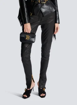 Women Balmain B-Buzz Mini Leather Bag