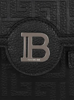 Balmain B-Buzz Monogrammed Canvas And Leather Smartphone Pouch