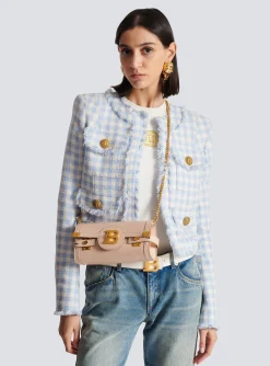 Women Balmain B-Buzz Pouch 23 Leather Clutch