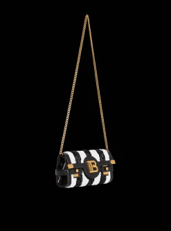 Balmain B-Buzz Pouch 23 With Embroidered Stripes