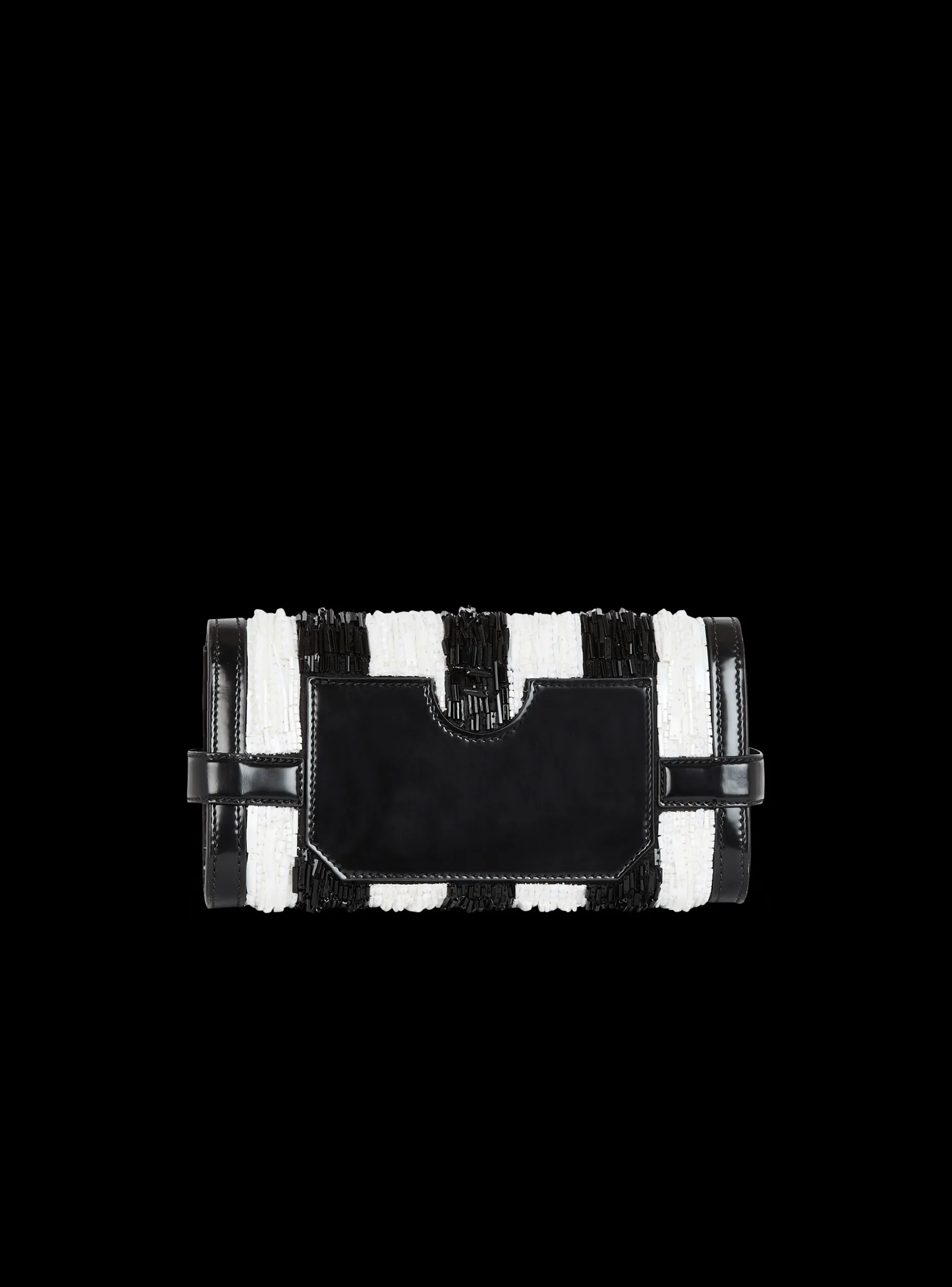 Balmain B-Buzz Pouch 23 With Embroidered Stripes