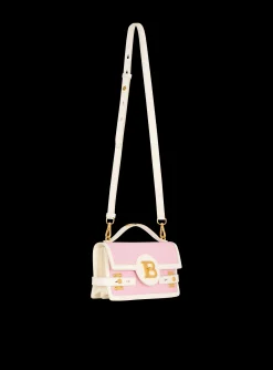 Women Balmain B-Buzz Shoulder 24 Canvas And Leather Bag