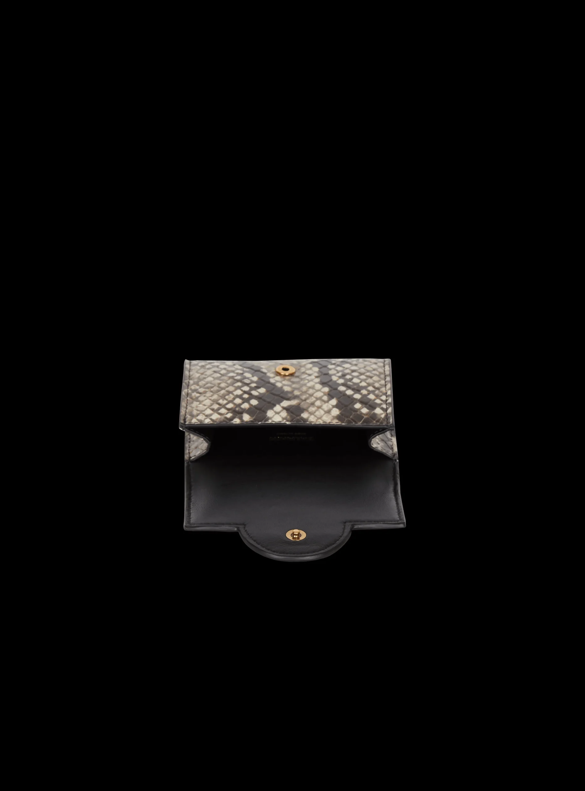 Women Balmain B-Buzz Snakeskin-effect Leather Purse