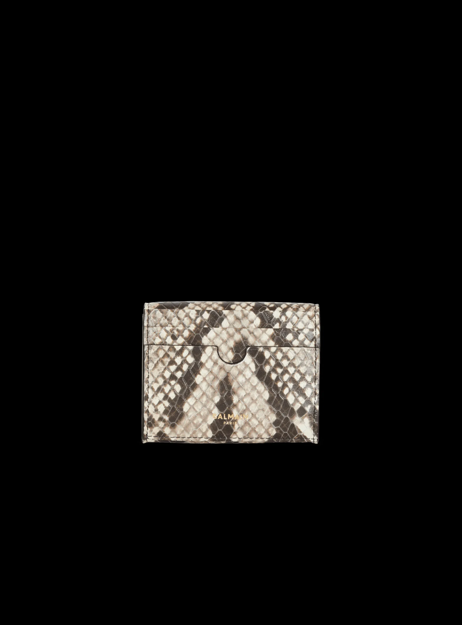Women Balmain B-Buzz Snakeskin-effect Leather Purse