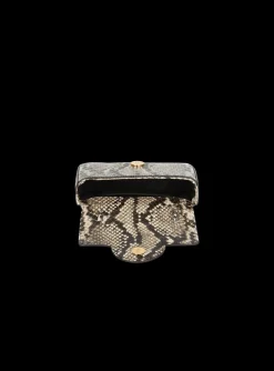 Women Balmain B-Buzz Snakeskin-effect Leather Mini Bag