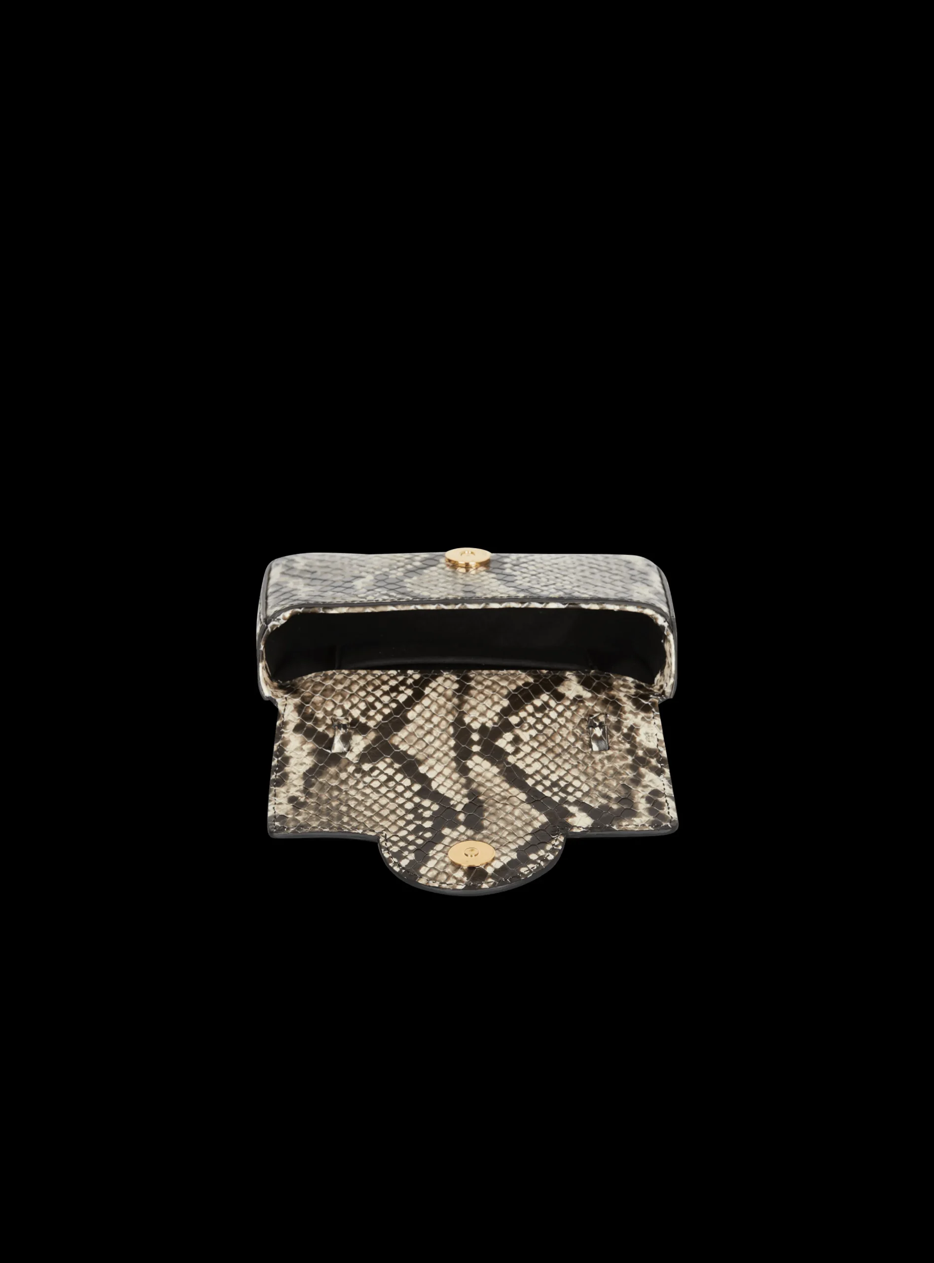 Women Balmain B-Buzz Snakeskin-effect Leather Mini Bag