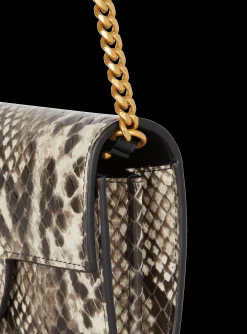 Women Balmain B-Buzz Snakeskin-effect Leather Wallet