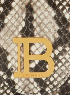 Women Balmain B-Buzz Snakeskin-effect Leather Wallet