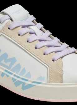 Women Balmain B-Court Leather Trainers