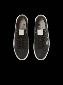 Balmain B-Court Signature Calfskin Trainers