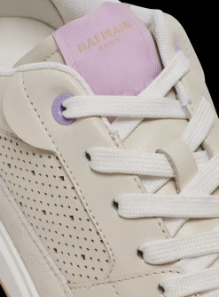 Women Balmain B-Court Flip Leather Trainers