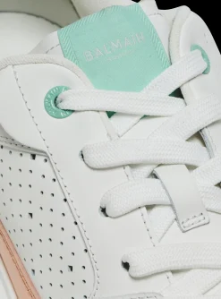 Women Balmain B-Court Flip Leather Trainers